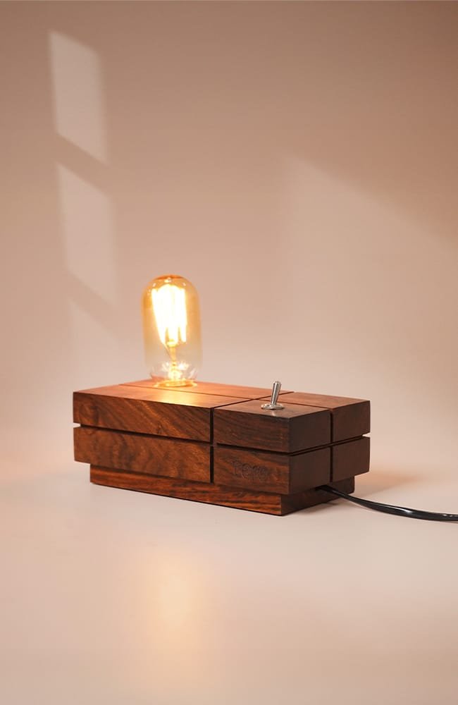 LUME - Solid wood Exo Lamp