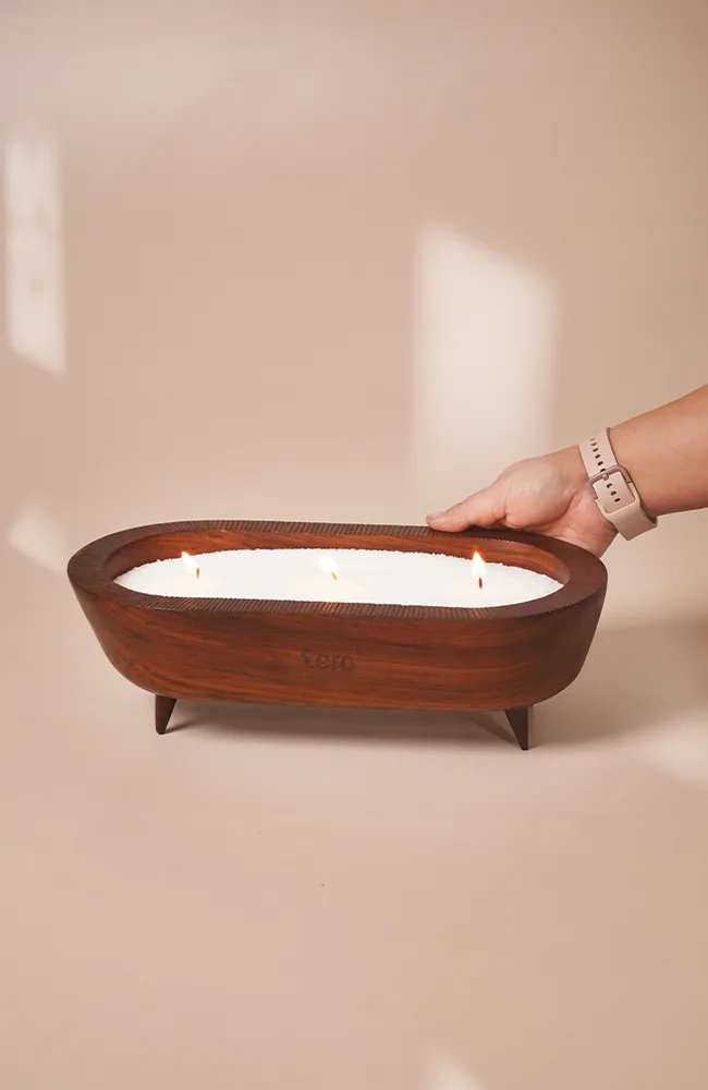 Nova - Pearled Wax Candle Bowl
