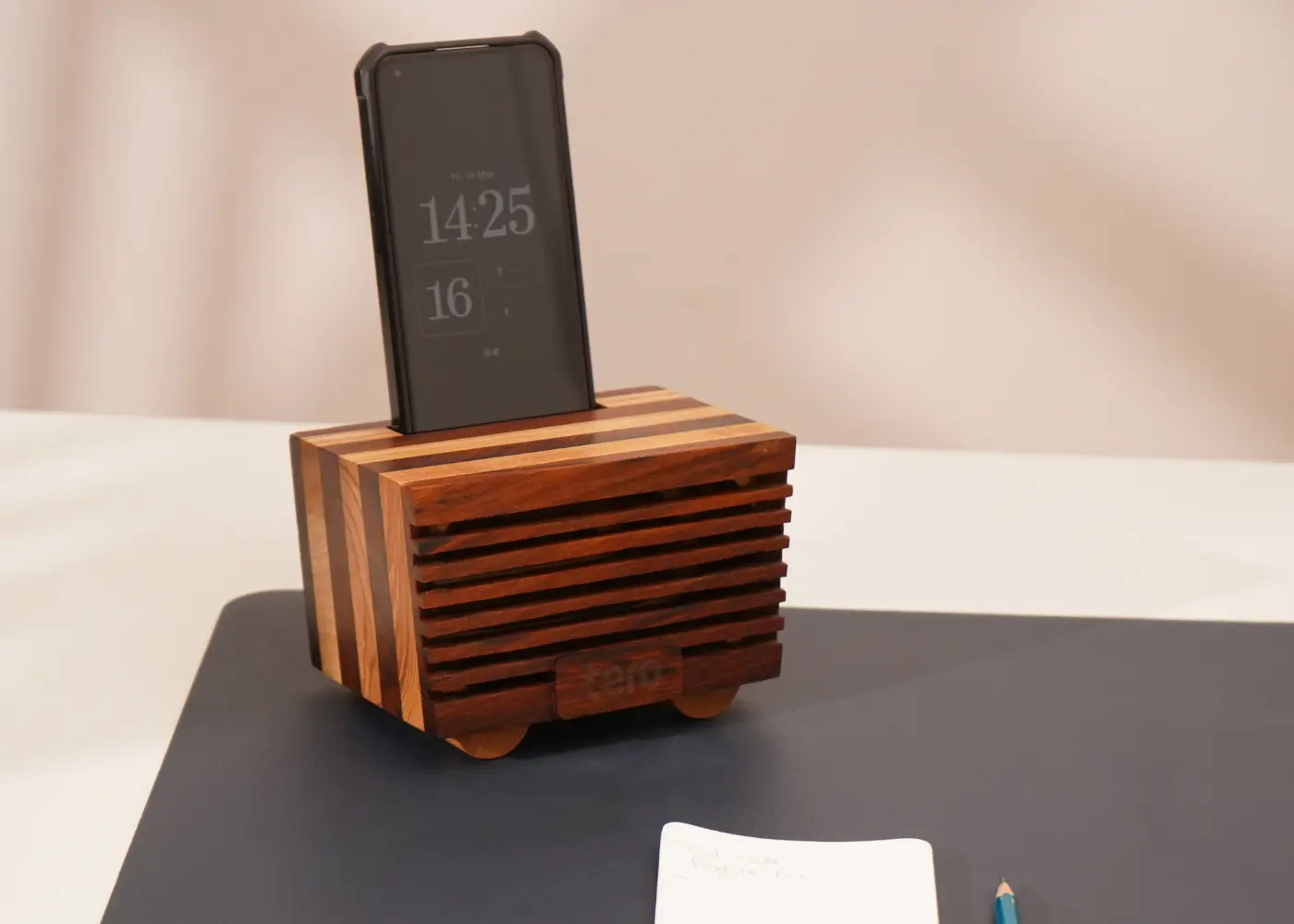 solid wood sound dock