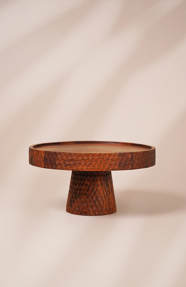 TART - Hand-Carved Cake Stand