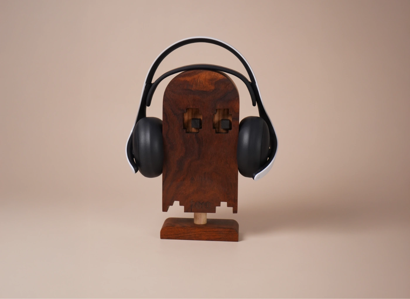 headphone stand made from solid wood buy online at tero
