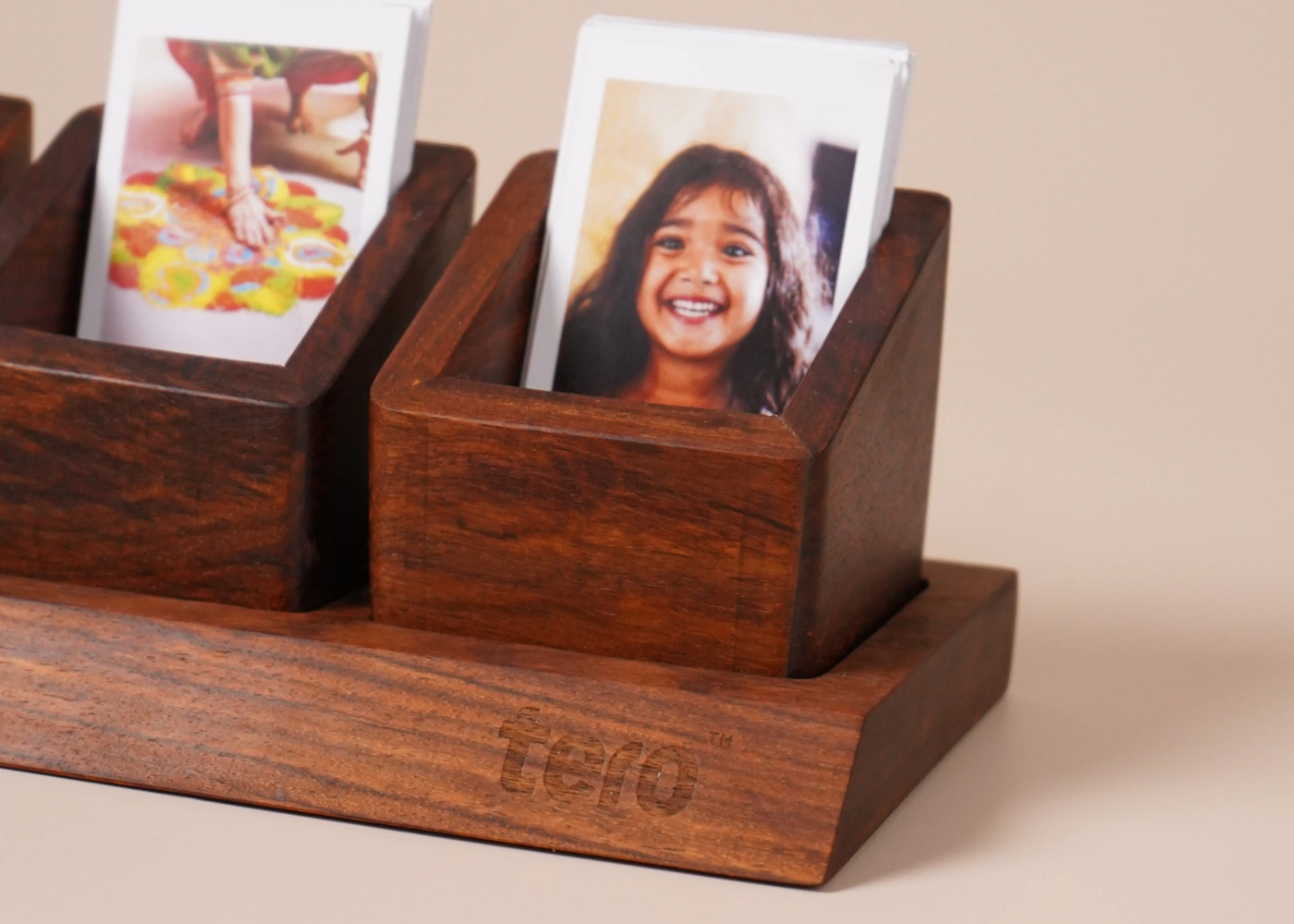 Wooden Organizer for Photos