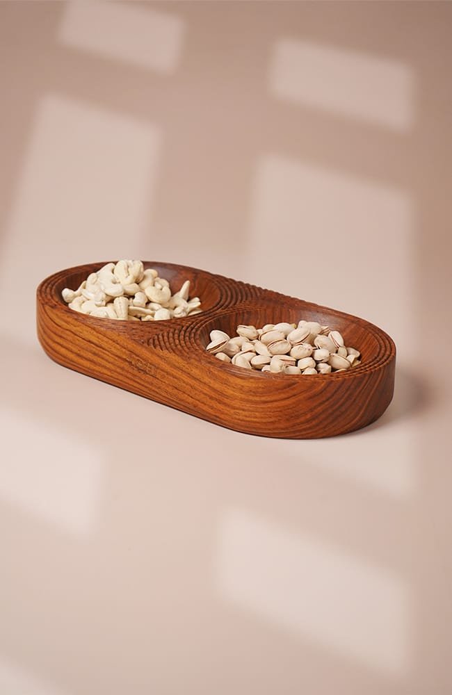 NOOK - Dual-Bowl Serving Tray