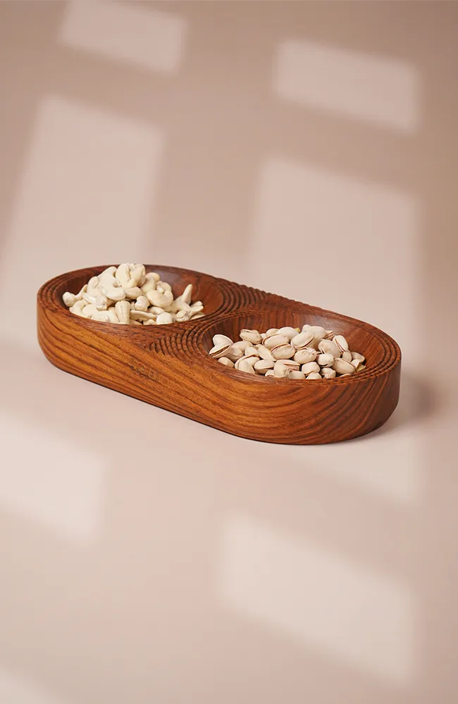 NOOK - Dual-Bowl Serving Tray